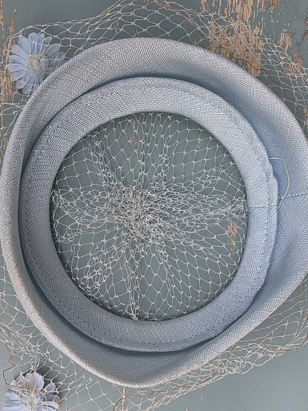 Vintage 1950s Halo Hat Lot of 3 Birdcage Veil Fascinators